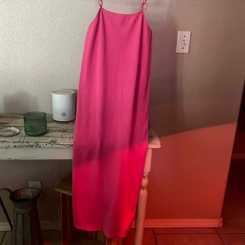 Planet Gold Pink Ombre Dress